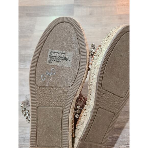 Steve Madden size 8.5 women's Zendaya silver espadrille style sandals - Picture 6 of 9